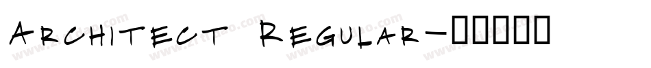 Architect Regular字体转换